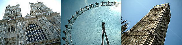 �E�F�X�g�~���X�^�[���@�ALondon Eye�ABig Ben